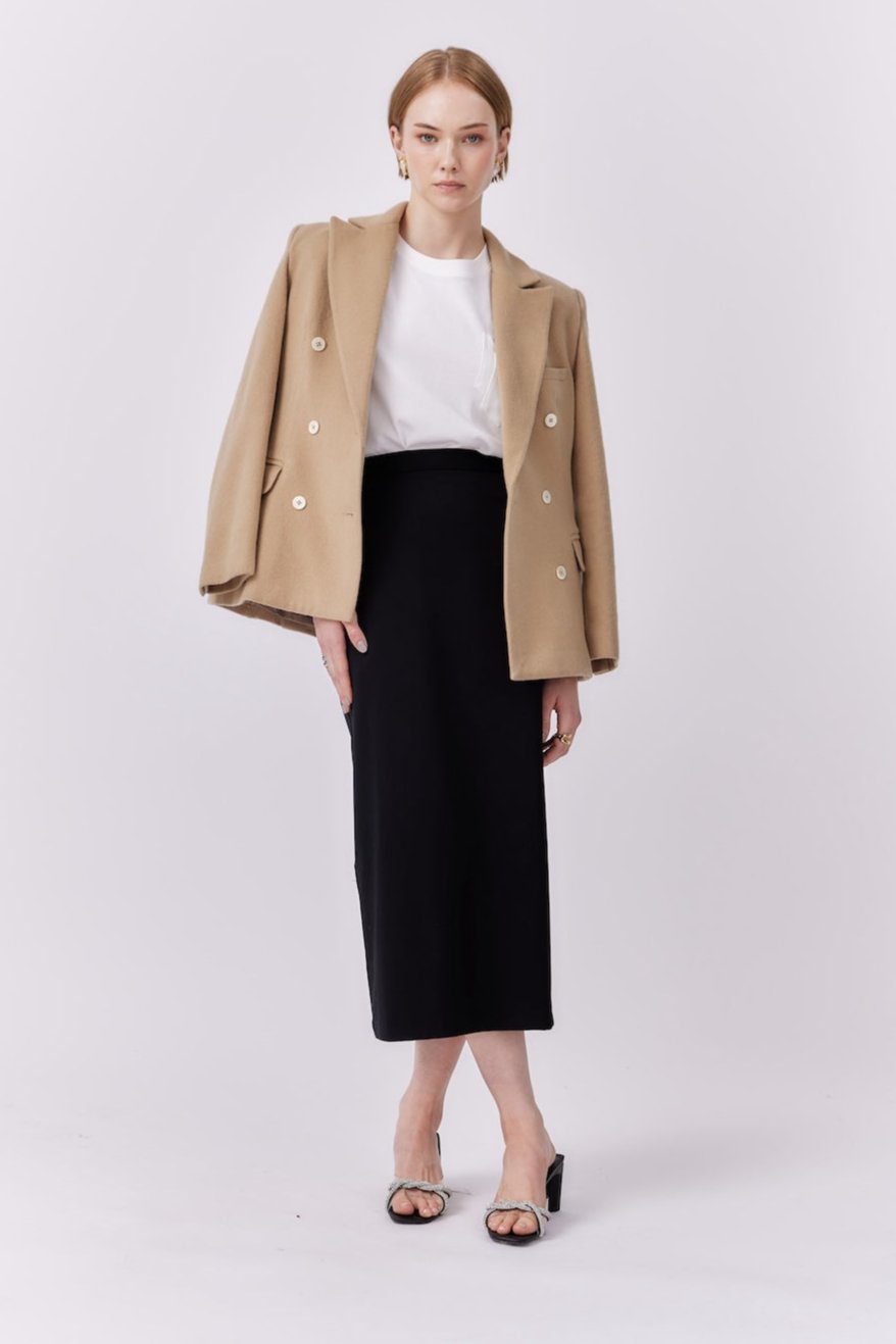 MNK ATELIER - Wool Blazer | Beige PR Sample at DOORS NYC PR showroom