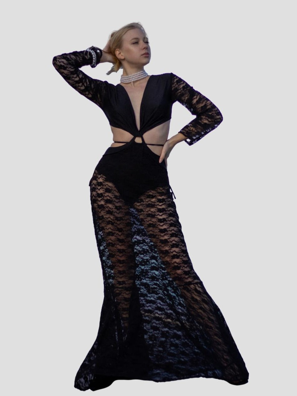 PALM SWM - Beverly Dress | Black, buy at DOORS NYC