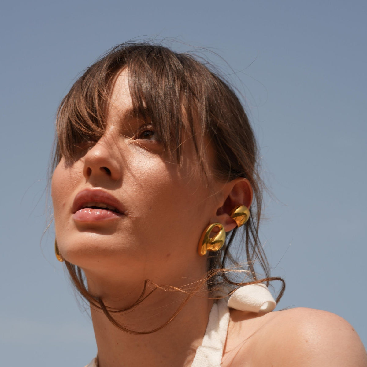 Big Ear Cuff Earrings | Gold