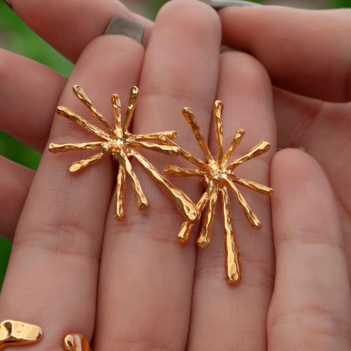 LINYA JEWELRY -Big Flow Gold Earrings | Gold, buy at DOORS NYC