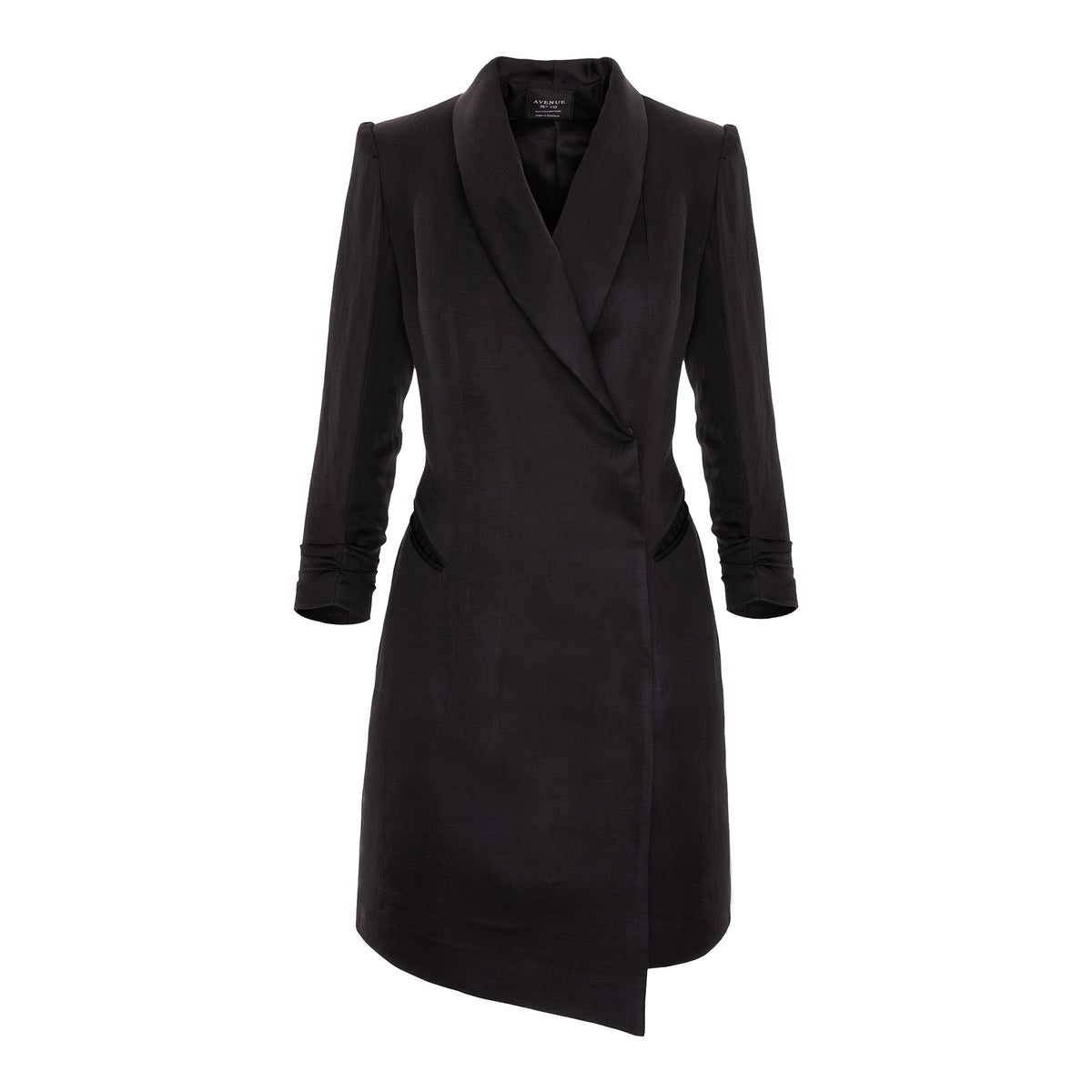 Black coat on a white background