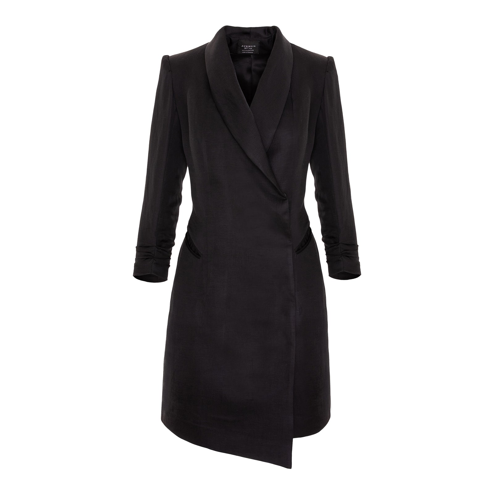 Black coat on a white background