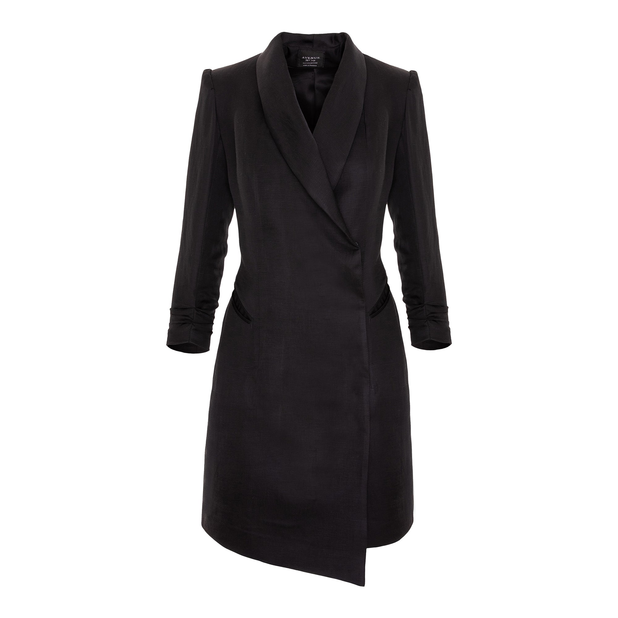 Black coat on a white background