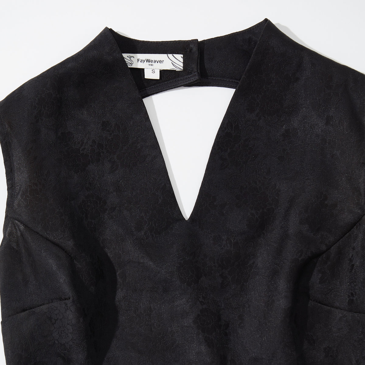 Black Backless Ribbon Top