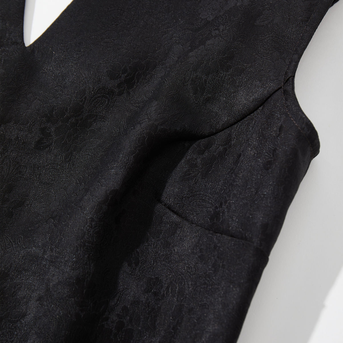 Black Backless Ribbon Top