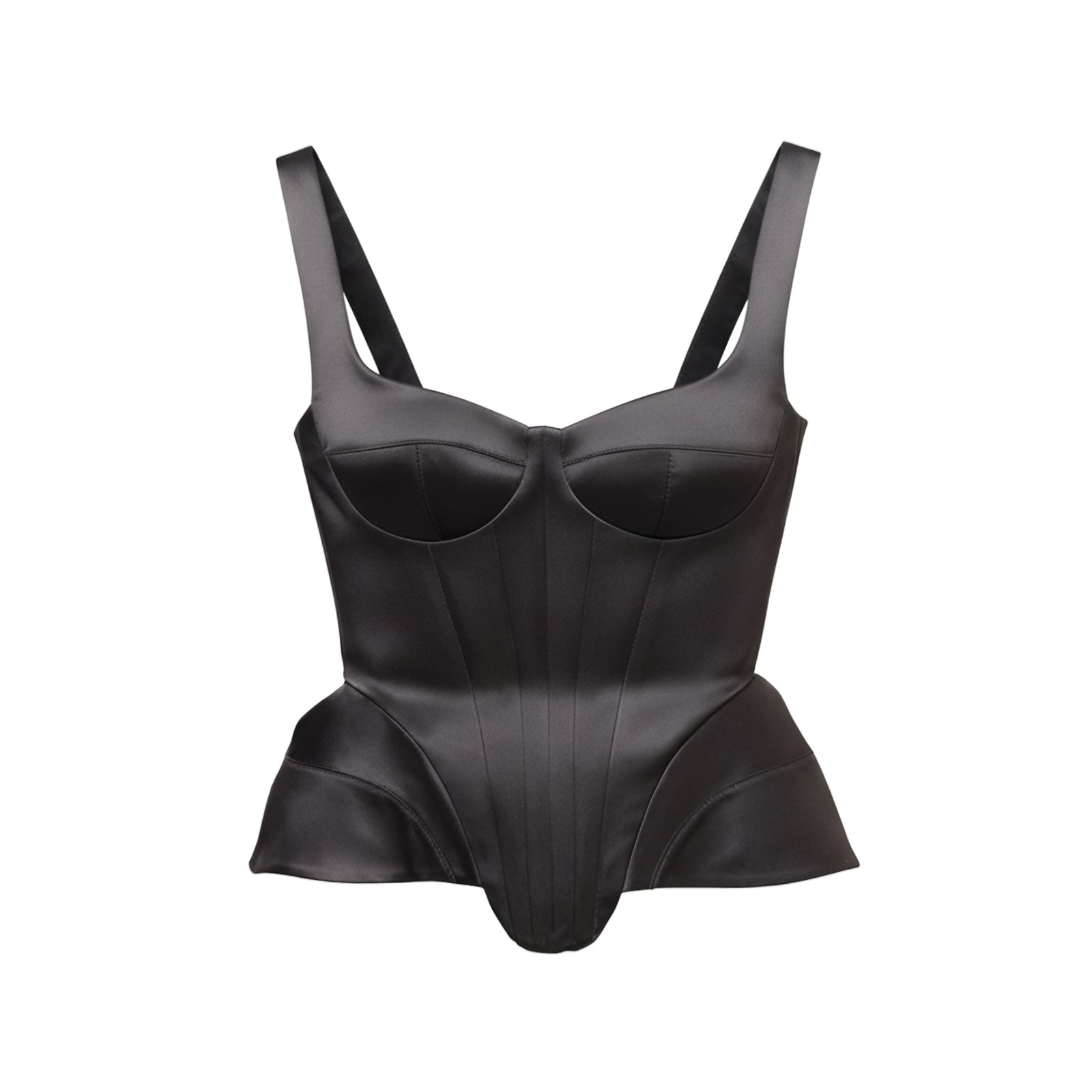Black Sculpted Corset