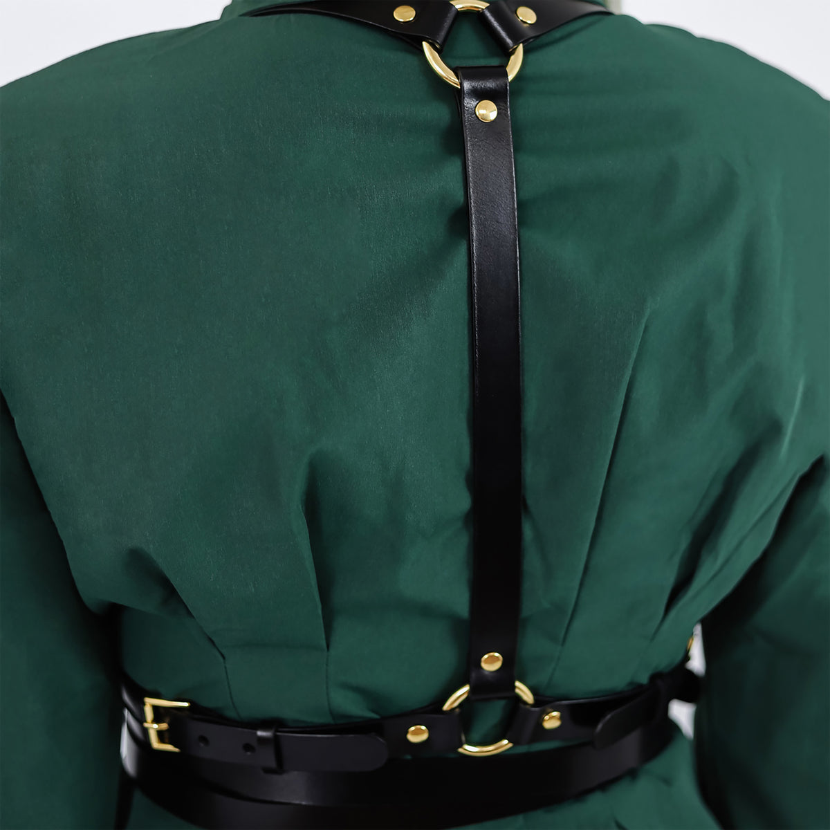 HAUTE CUIR - Black Double Belt Harness, buy at DOORS NYC