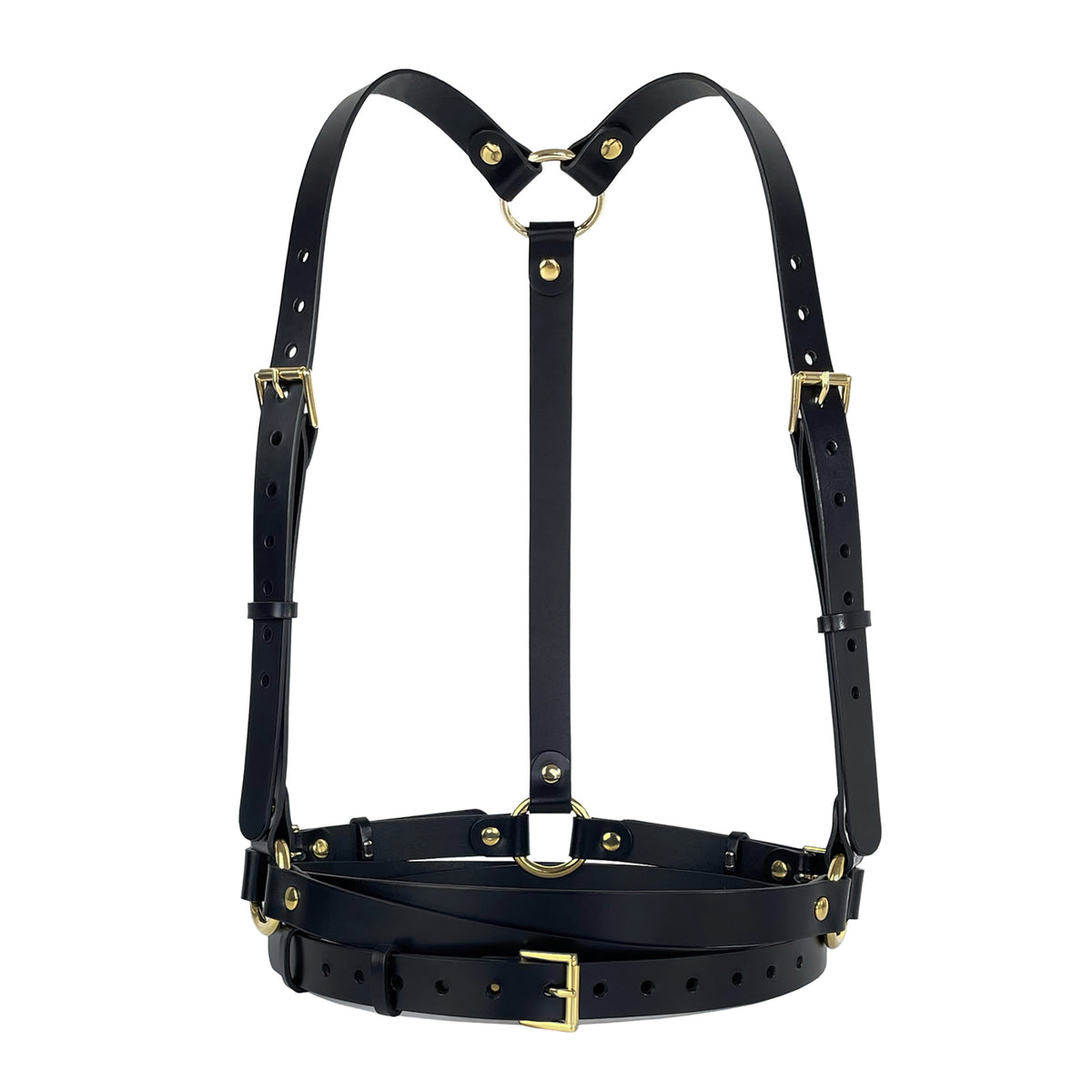 HAUTE CUIR - Black Double Belt Harness, buy at DOORS NYC