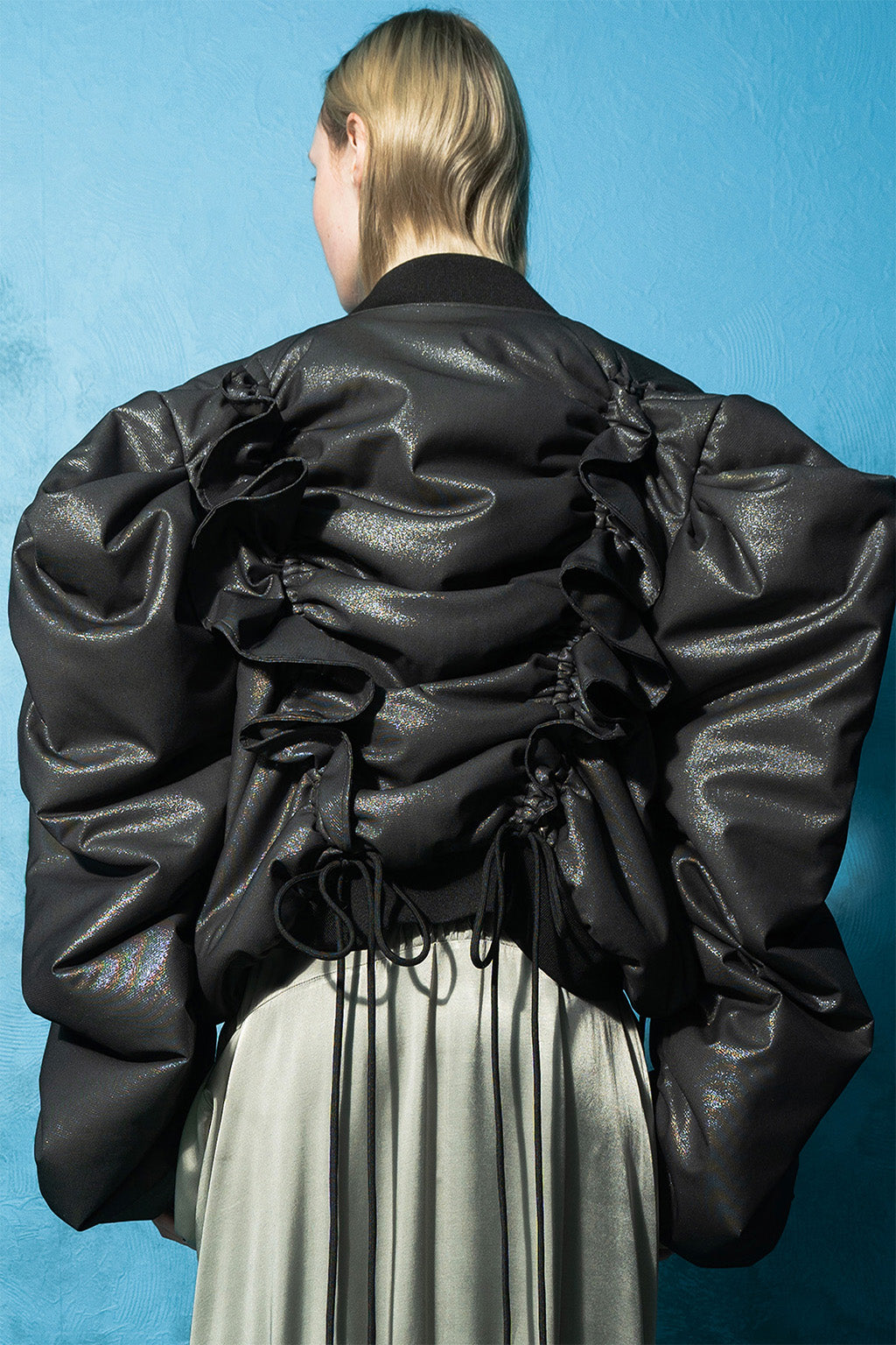 MASHAT - Black Fairy Voluminous Bomber, buy at DOORS NYC