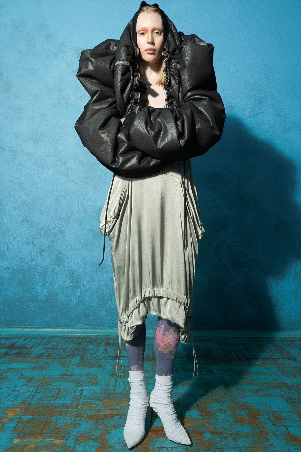 MASHAT - Black Fairy Voluminous Bomber, buy at DOORS NYC