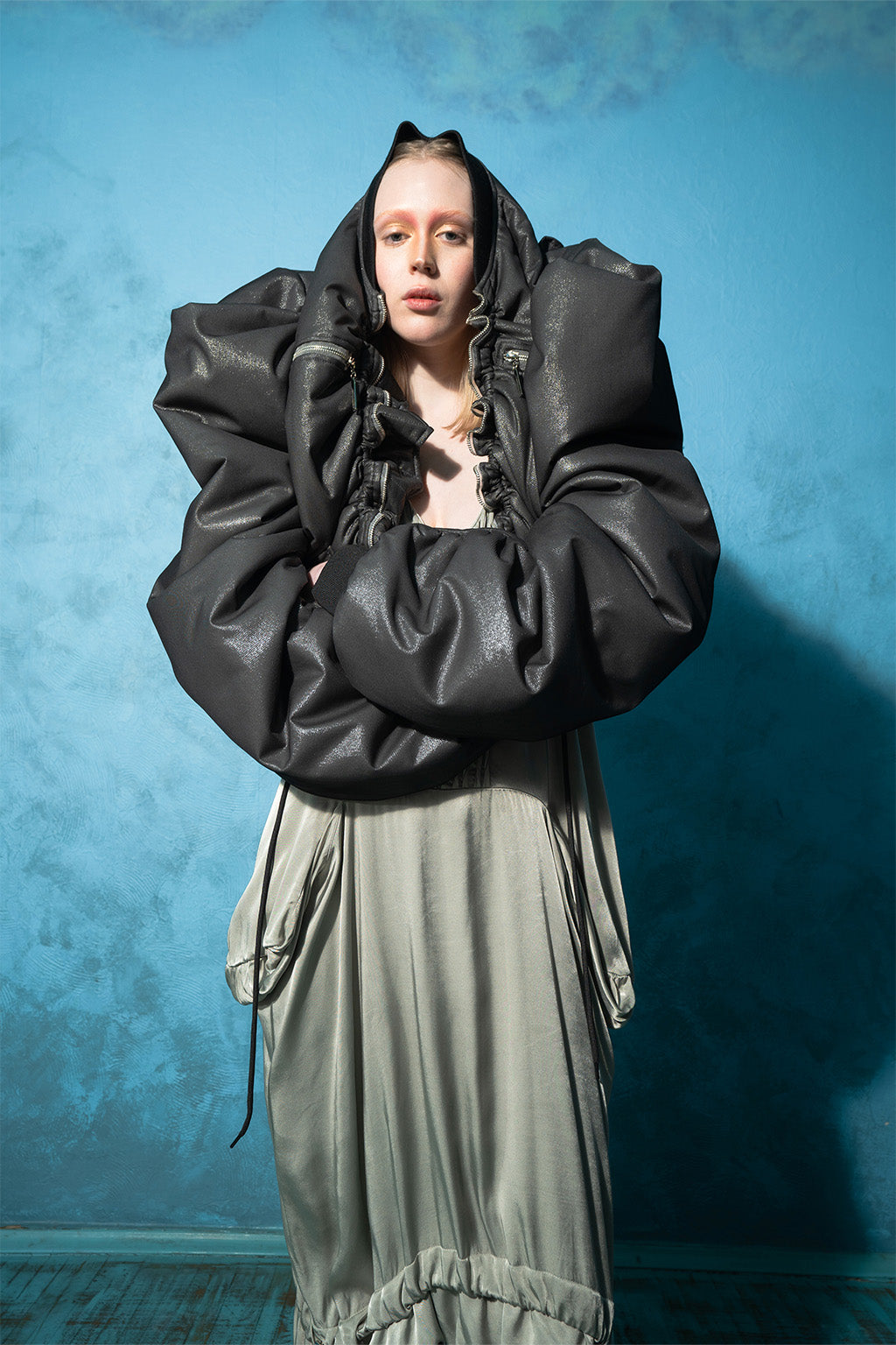 MASHAT - Black Fairy Voluminous Bomber, buy at DOORS NYC