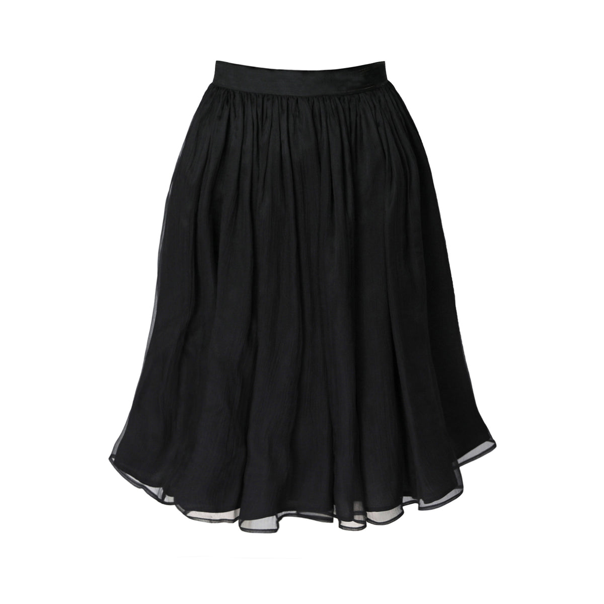 Black skirt on a white background