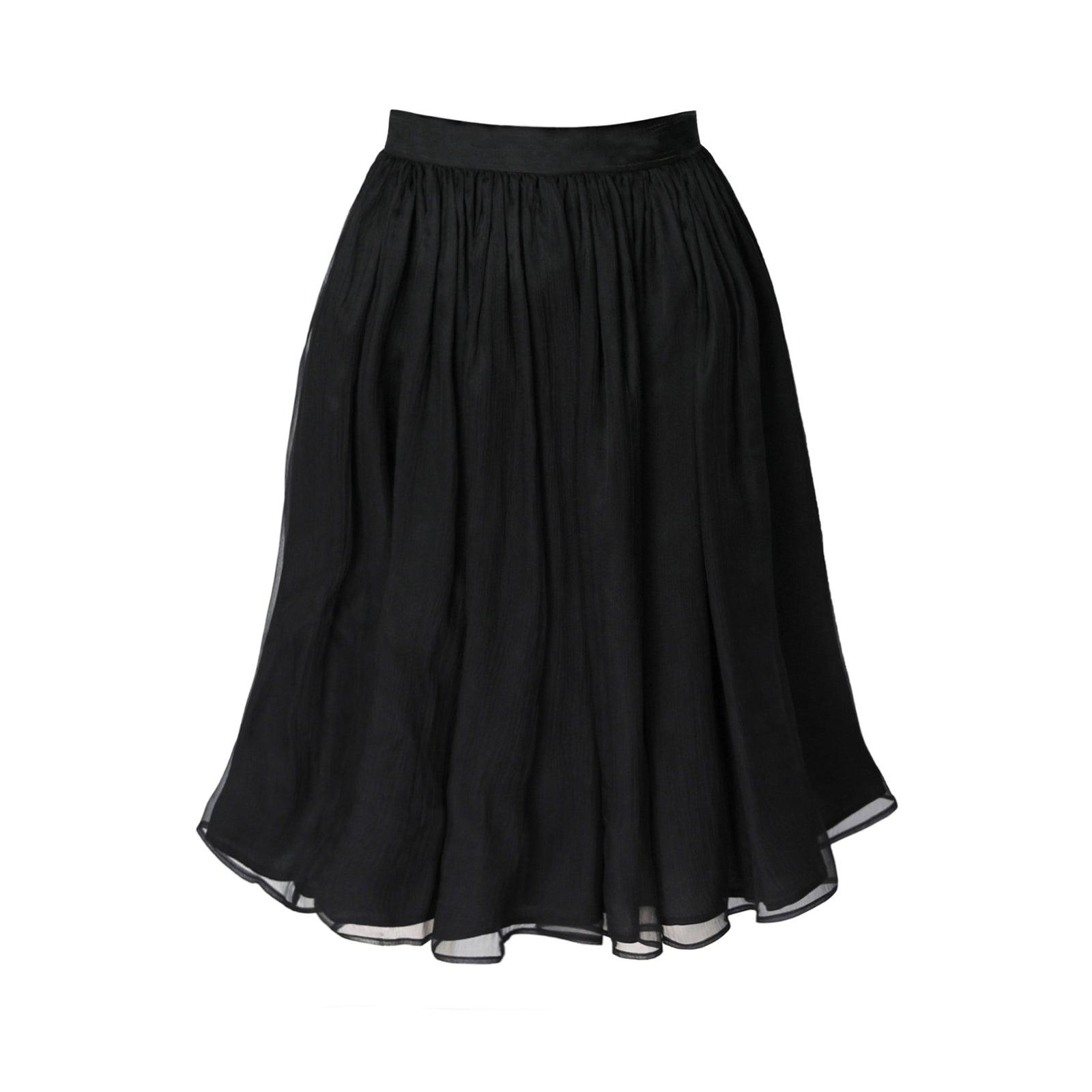 Black skirt on a white background
