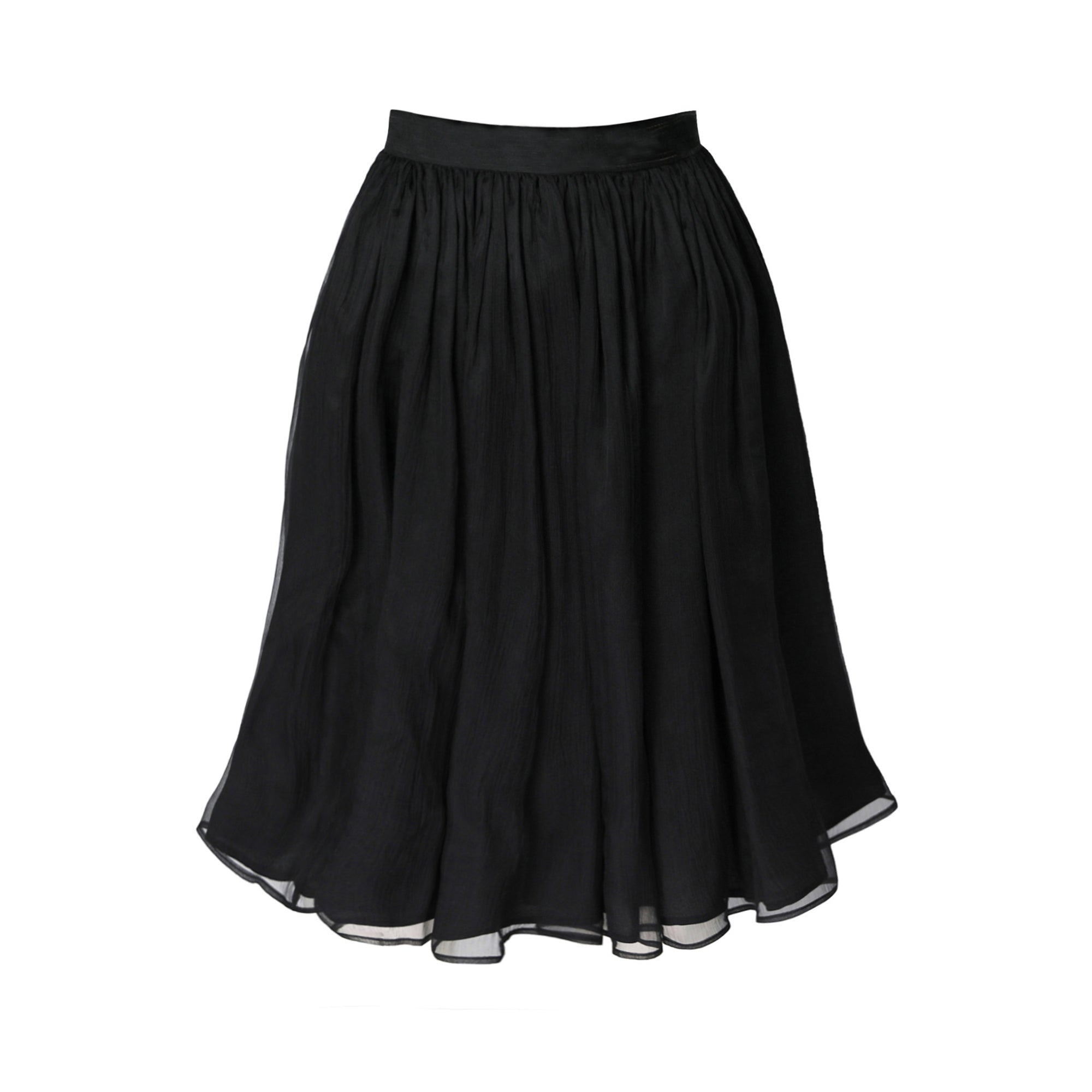 Black skirt on a white background