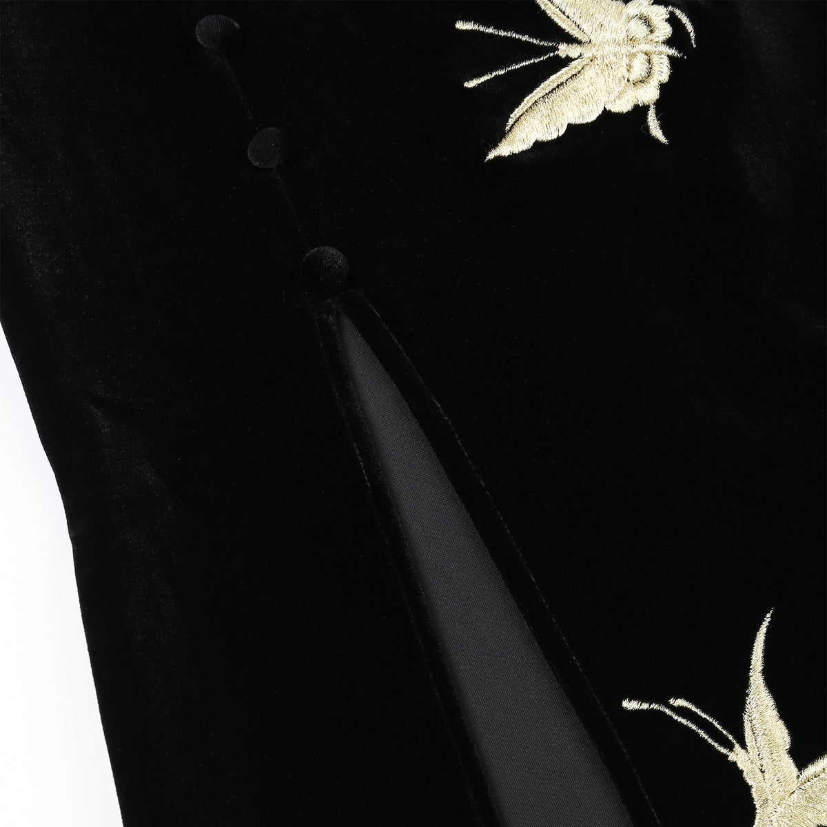 Black Golden-Butterfly Fishtail Skirt