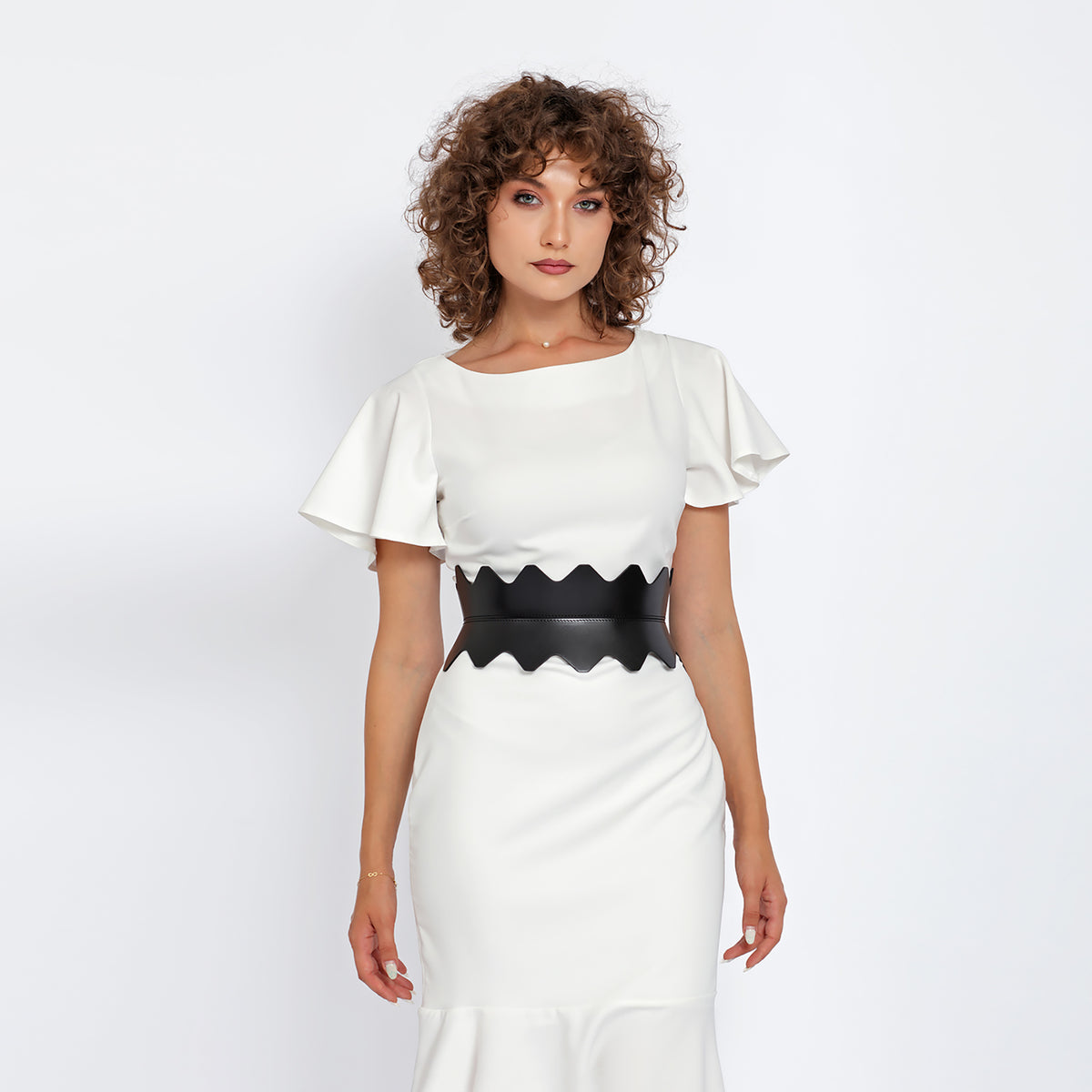 HAUTE CUIR - Black Hourglass Corset Belt, buy at DOORS NYC