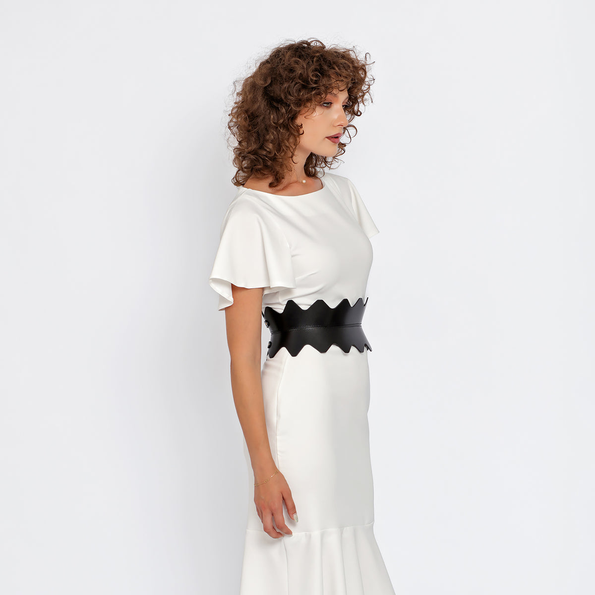 HAUTE CUIR - Black Hourglass Corset Belt, buy at DOORS NYC