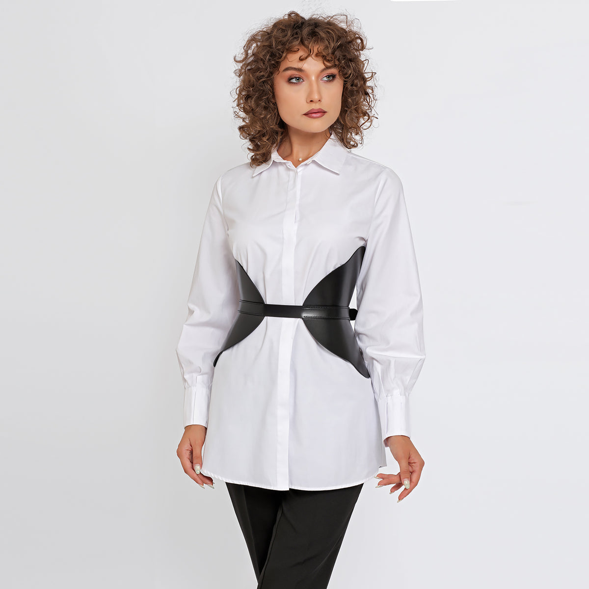 HAUTE CUIR - Black Ivy Corset Belt, buy at DOORS NYC