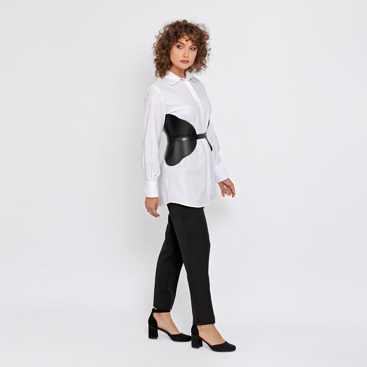 HAUTE CUIR - Black Ivy Corset Belt, buy at DOORS NYC