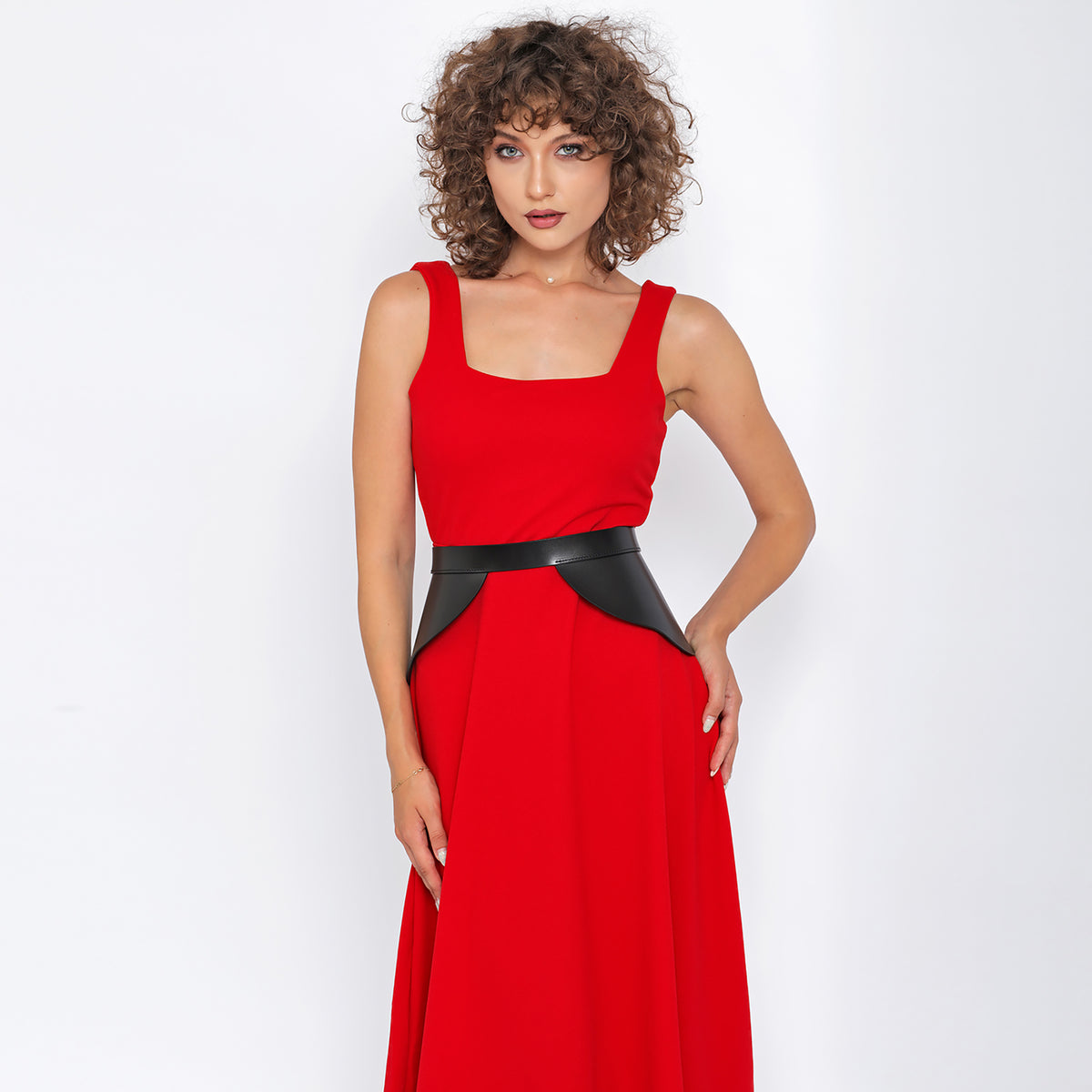 HAUTE CUIR - Black Ivy Peplum Belt, buy at DOORS NYC