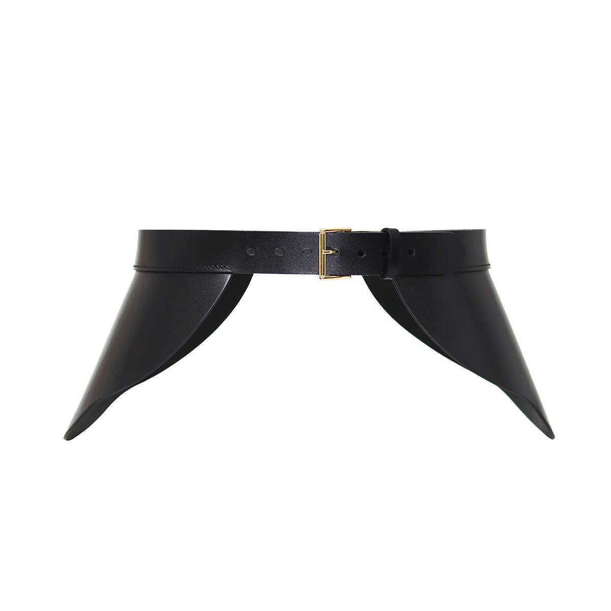 HAUTE CUIR - Black Ivy Peplum Belt, buy at DOORS NYC