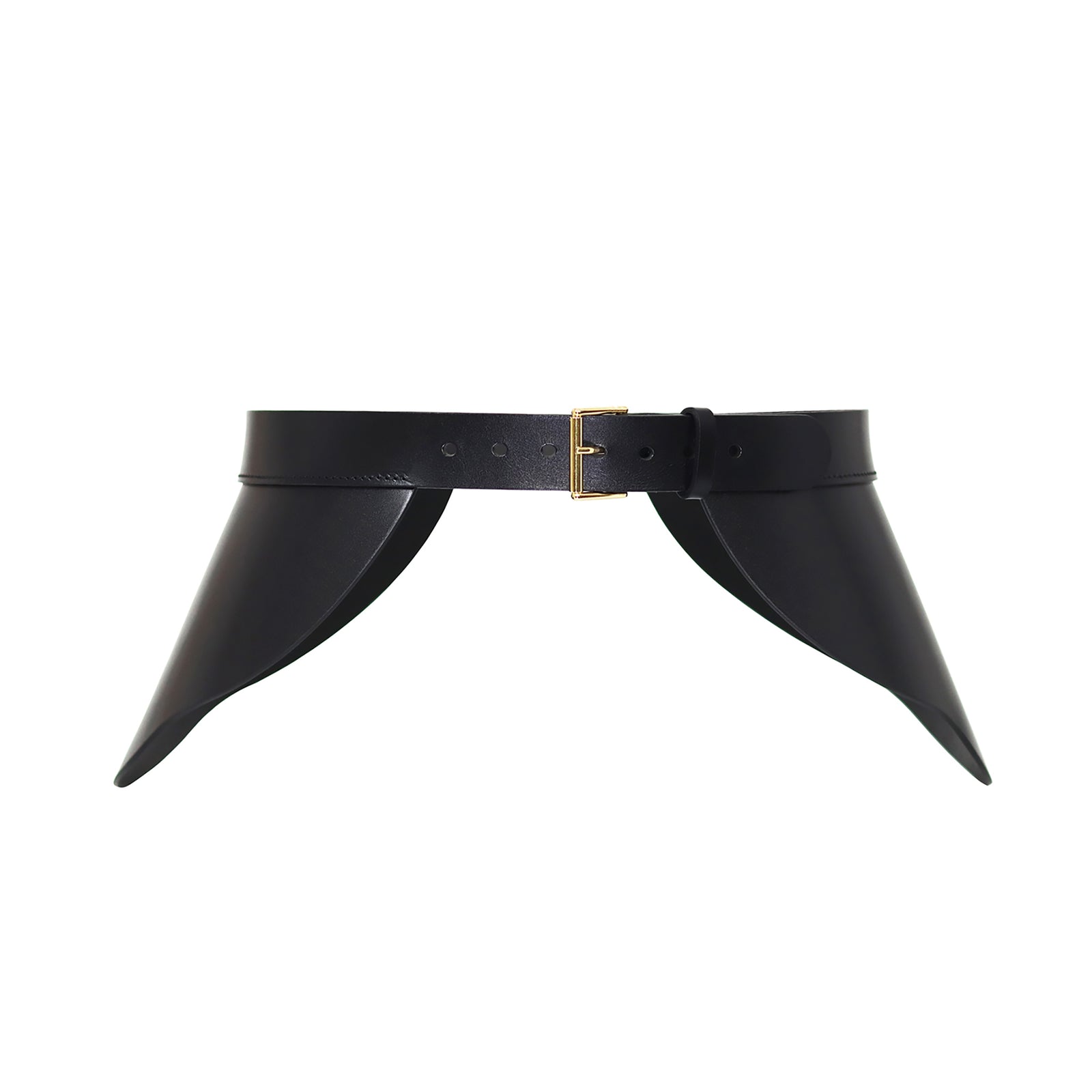 HAUTE CUIR - Black Ivy Peplum Belt, buy at DOORS NYC