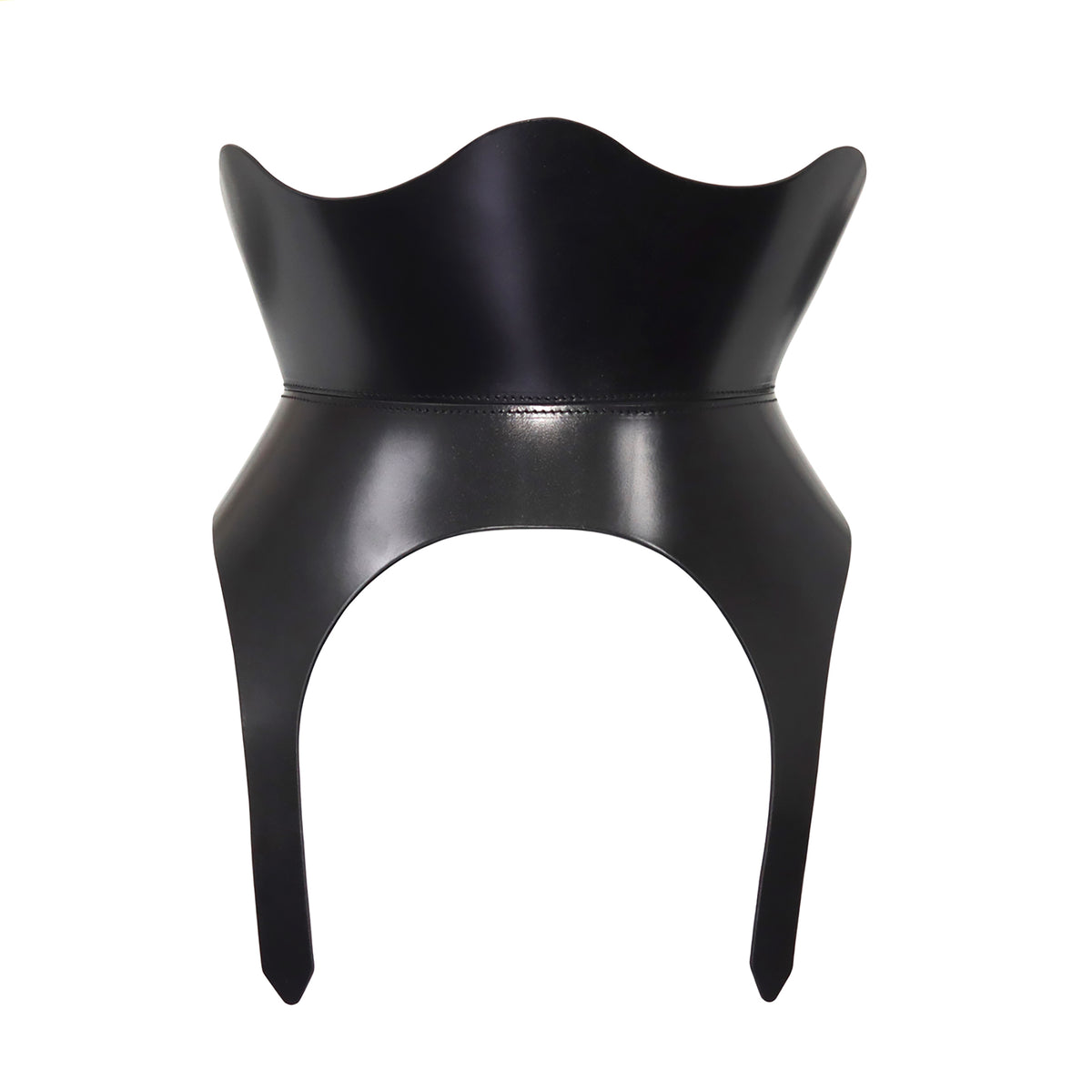 HAUTE CUIR - Black Leather Medusa Corset, buy at DOORS NYC