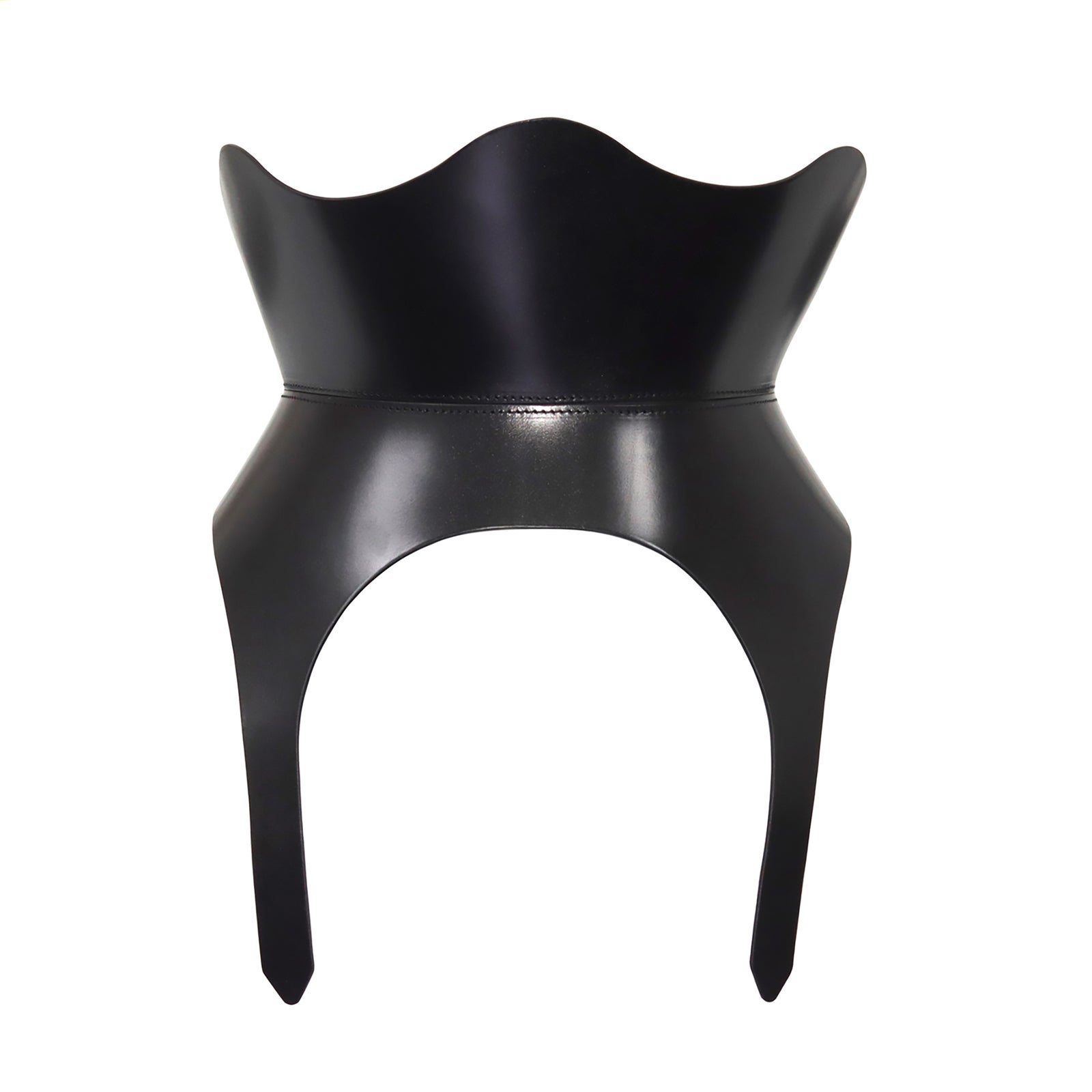 HAUTE CUIR - Black Leather Medusa Corset, buy at DOORS NYC