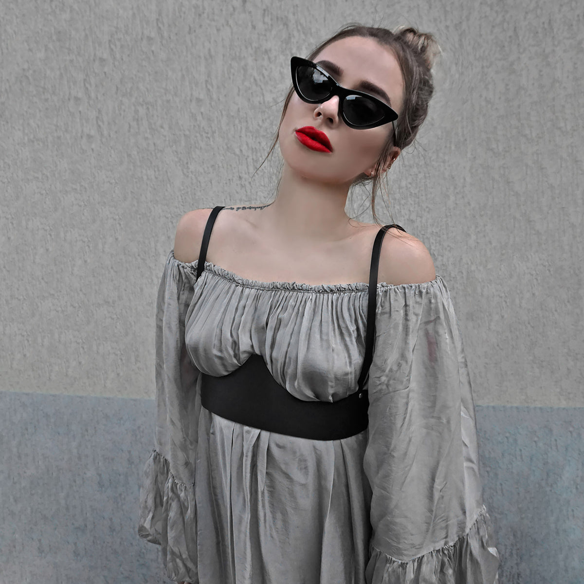 HAUTE CUIR - Black Leather Underbust Harness, buy at DOORS NYC