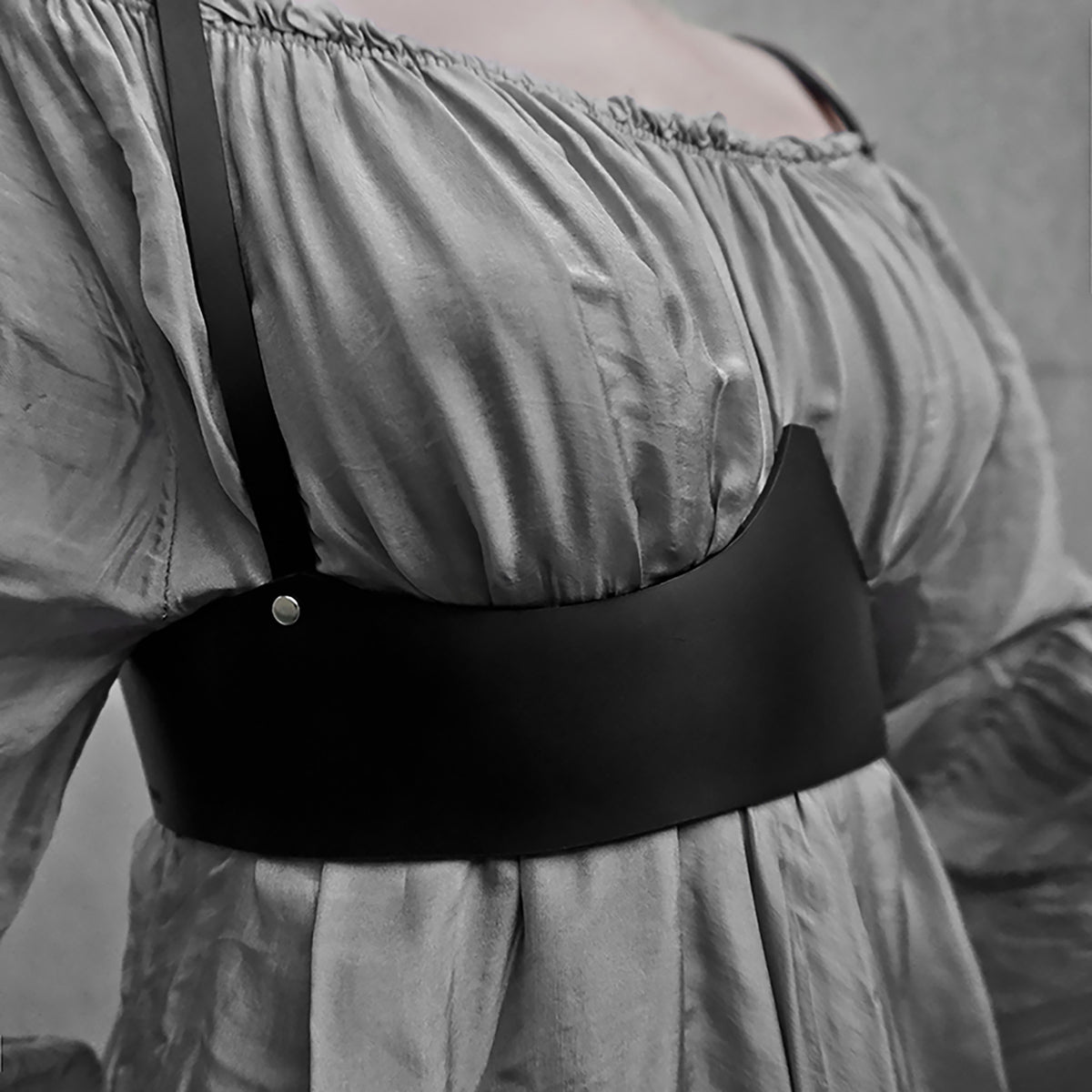 HAUTE CUIR - Black Leather Underbust Harness, buy at DOORS NYC