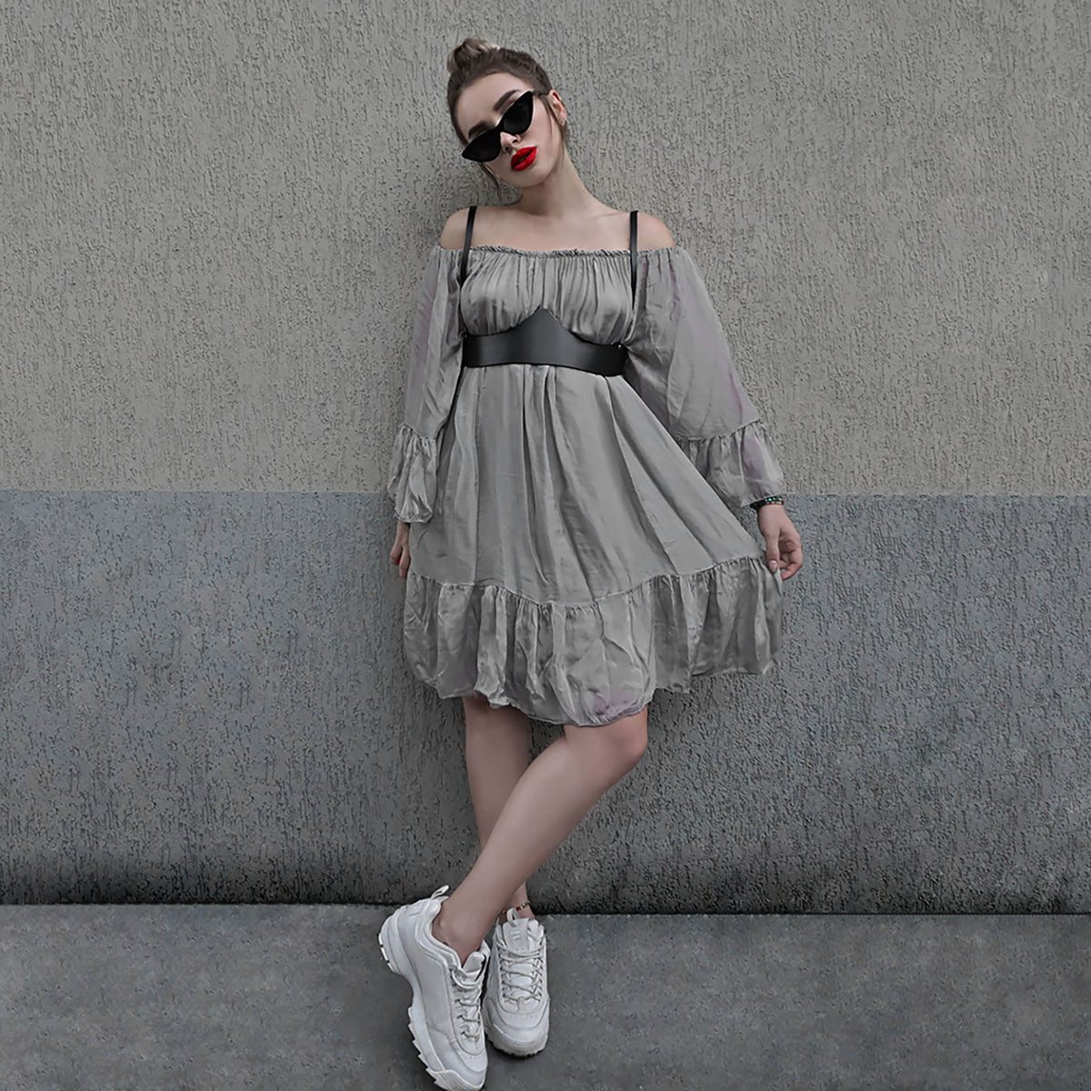 HAUTE CUIR - Black Leather Underbust Harness, buy at DOORS NYC