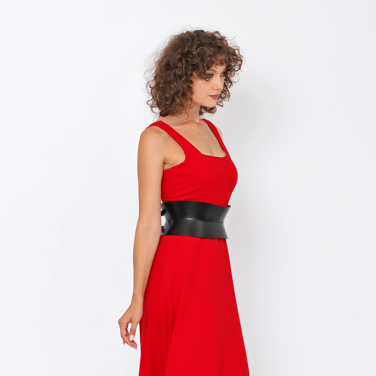 HAUTE CUIR - Black Sablier Corset Belt, buy at DOORS NYC