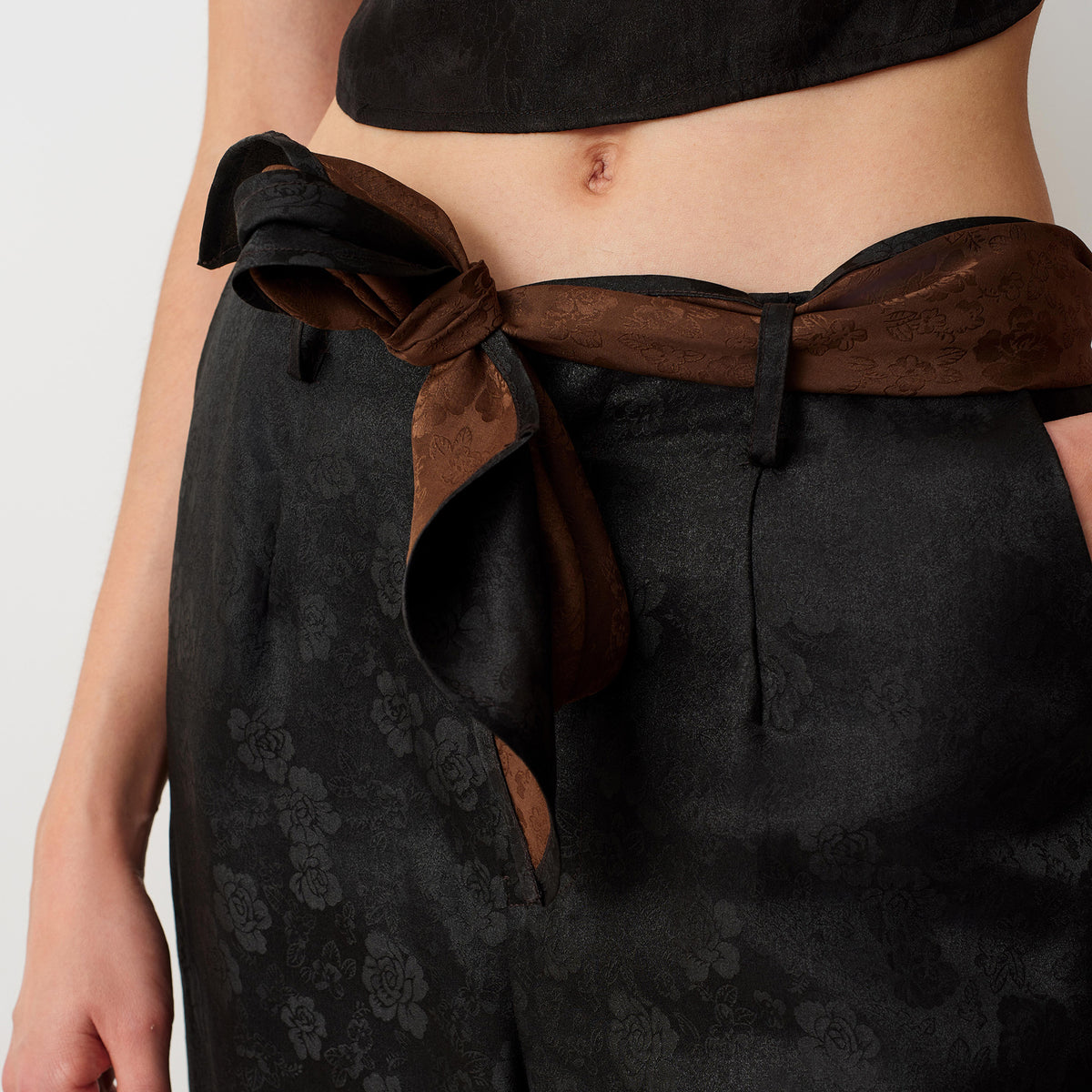 Black Wide-leg Trousers