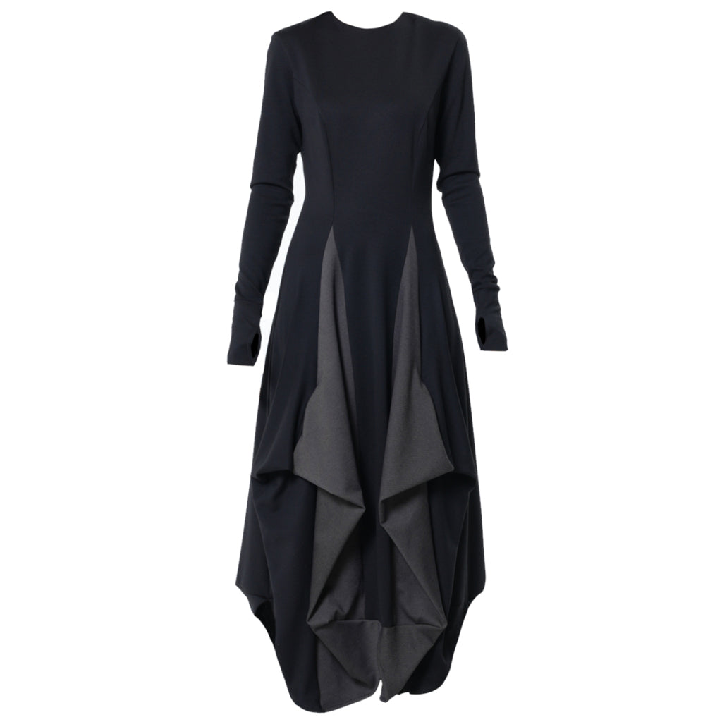 METAMORPHOZA - Draped Dress | Black , buy at DOORS NYC