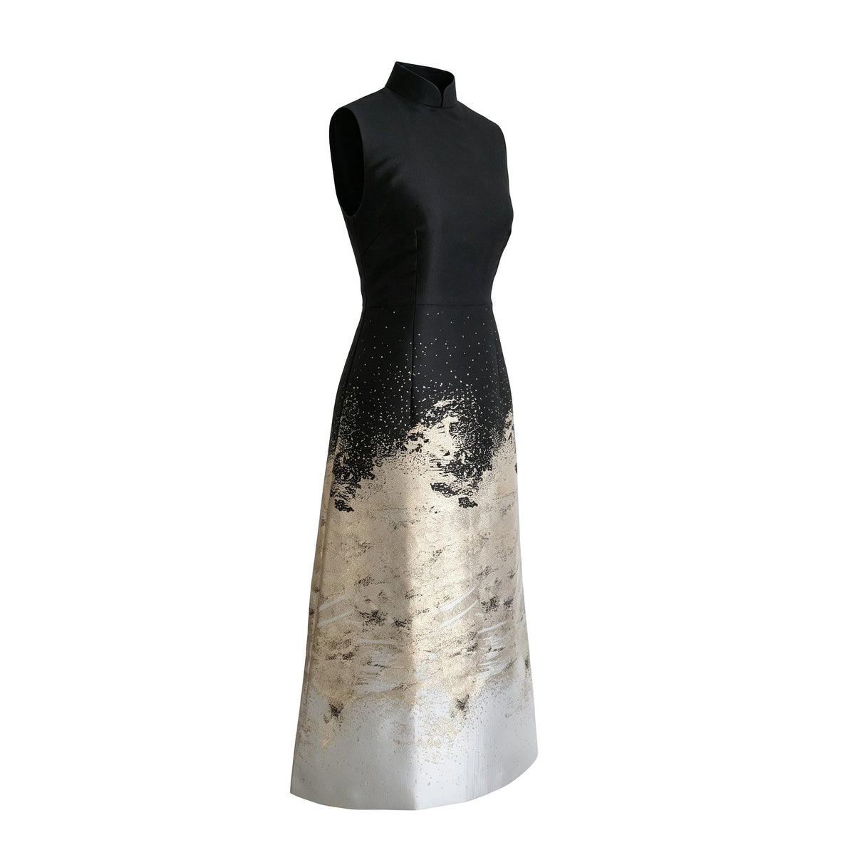 QIPOLOGY - Black Gradient Qipao, buy at DOORS NYC