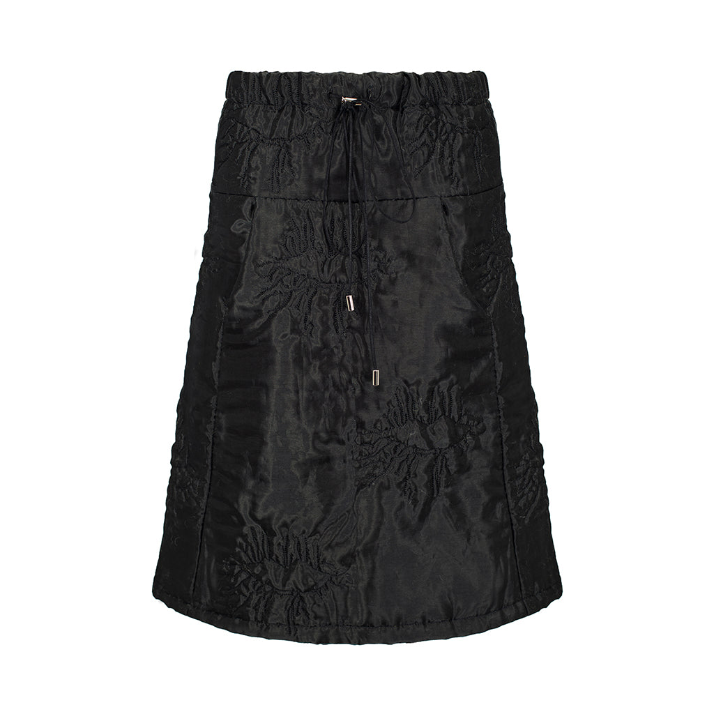 MASHAT - Black Organza Trapeze Skirt, buy at DOORS NYC