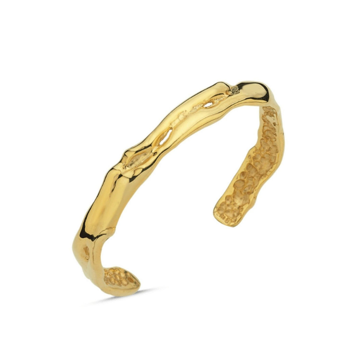 LINYA JEWELRY - Amorf Thin Cuff Bracelet Silver | Gold, buy at DOORS NYC