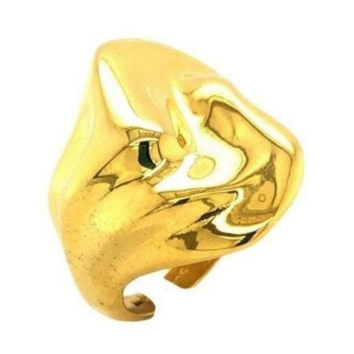 LINYA JEWELRY - Shiny Hammered Big Ring, buy at DOORS NYC