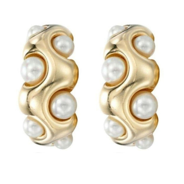 Pearl Hoop Earring