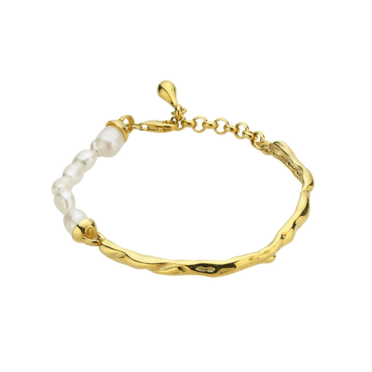 LINYA JEWELRY - Pearl Cuff Bracelet Gold, buy at DOORS NYC