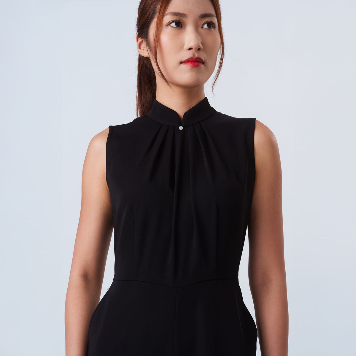 QIPOLOGY - Black Sleeveless Jumpsuit, buy at DOORS NYC