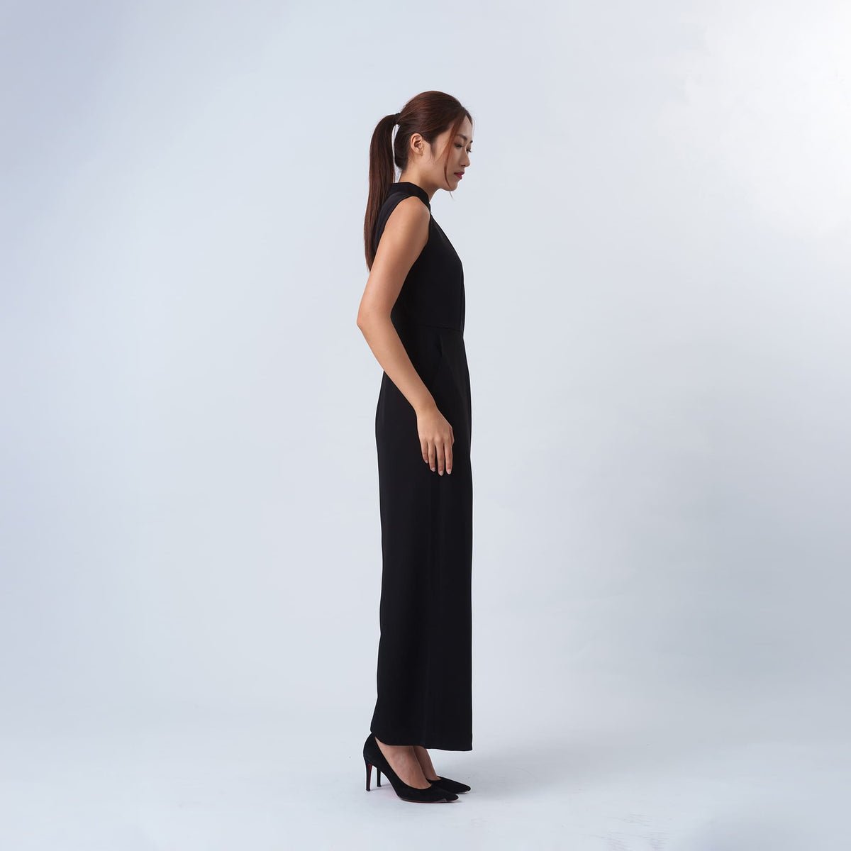 QIPOLOGY - Black Sleeveless Jumpsuit, buy at DOORS NYC