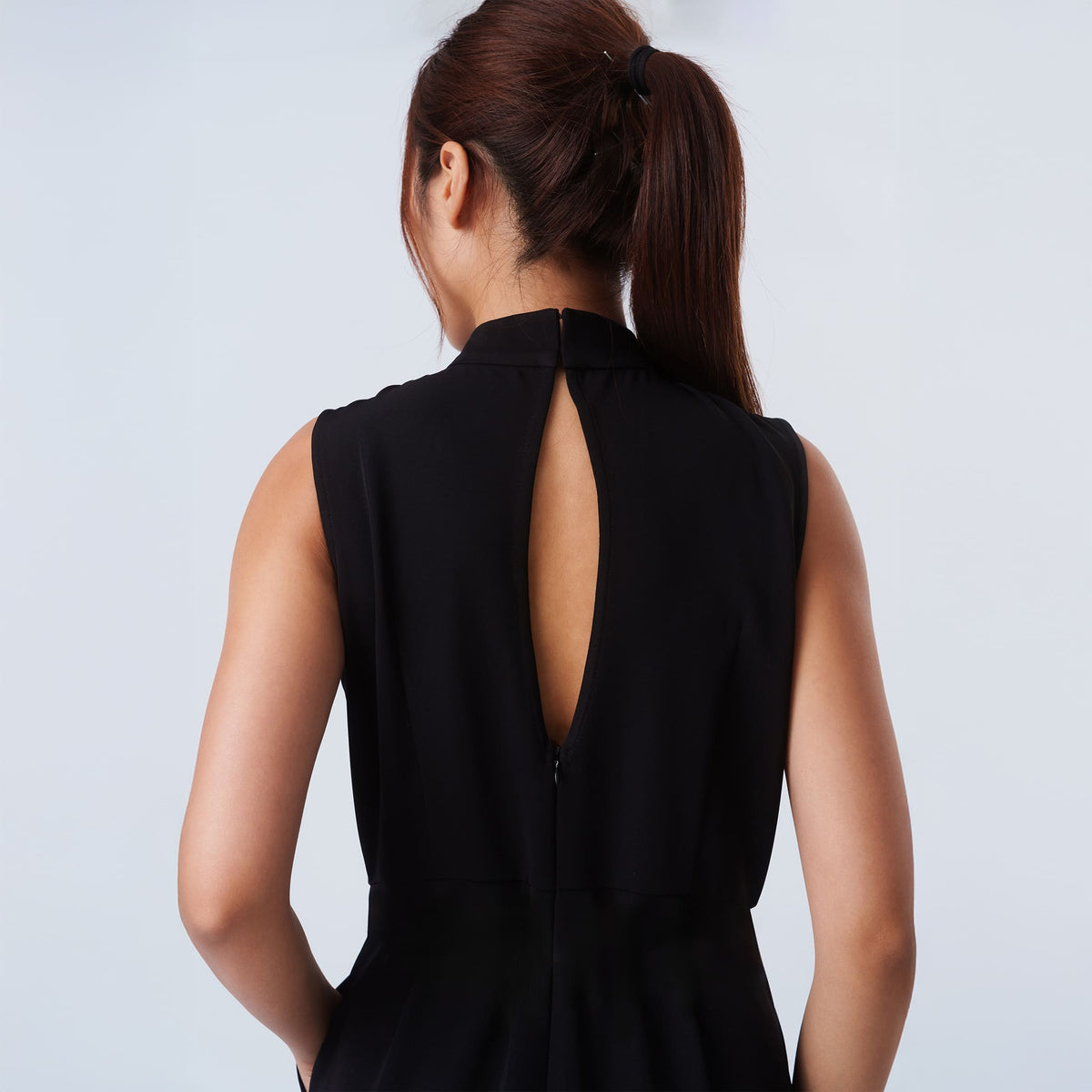QIPOLOGY - Black Sleeveless Jumpsuit, buy at DOORS NYC