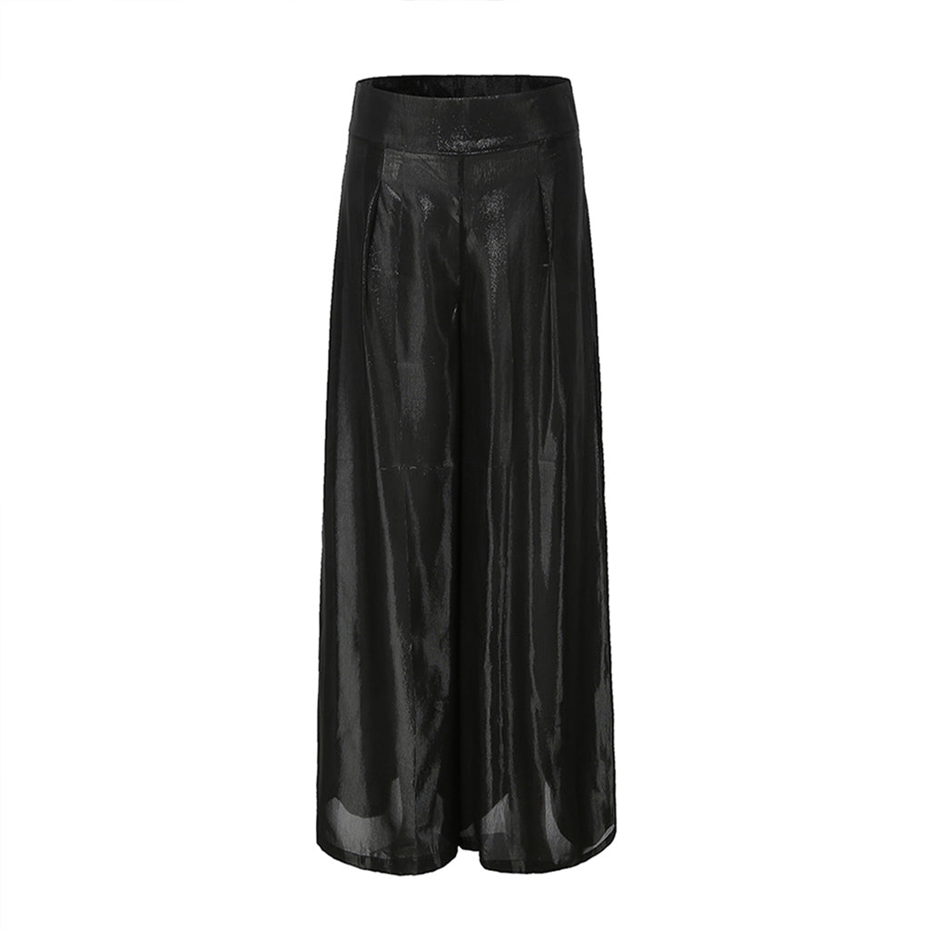 CLEAR TO RAIN - Black Wide-Leg Pants PR Sample at DOORS NYC PR showroom