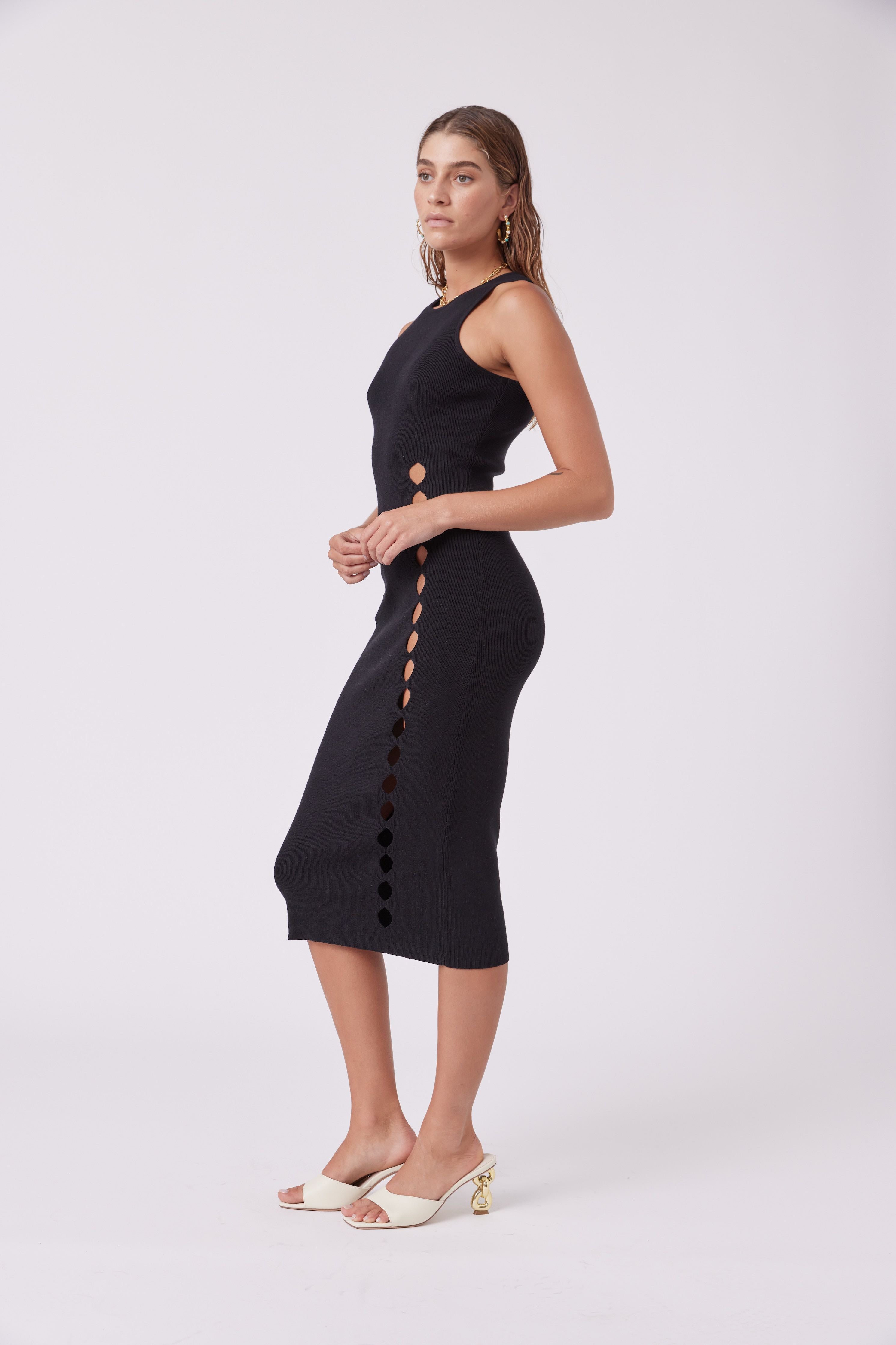 MNK ATELIER - Black Knitted Dress, buy at DOORS NYC