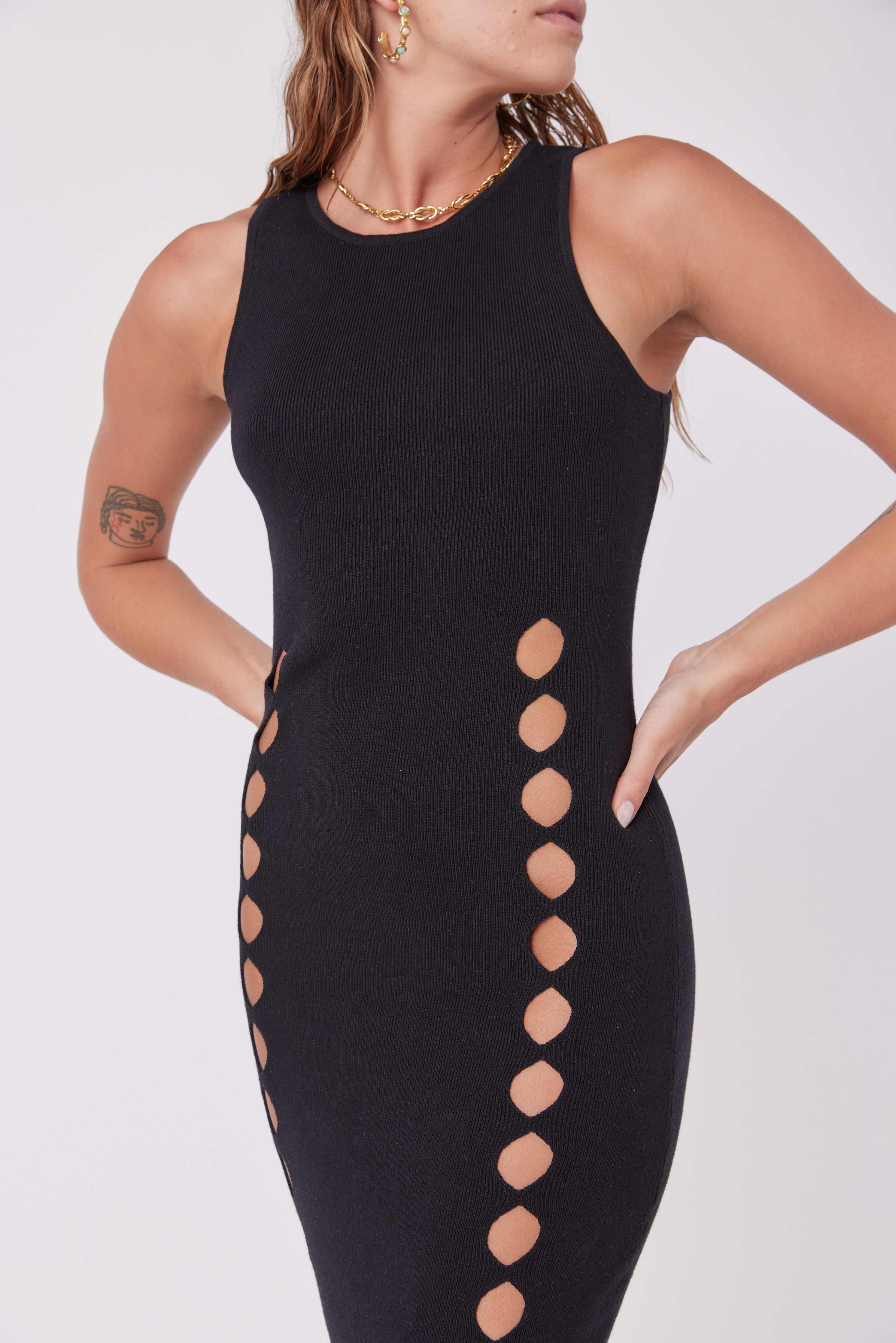 MNK ATELIER - Black Knitted Dress, buy at DOORS NYC