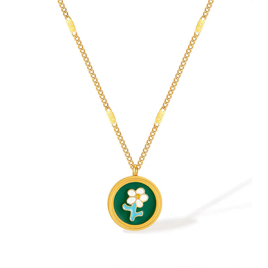 CELOVIS -   Bloom Portrait Pendant Necklace | Gold, buy at DOORS NYC