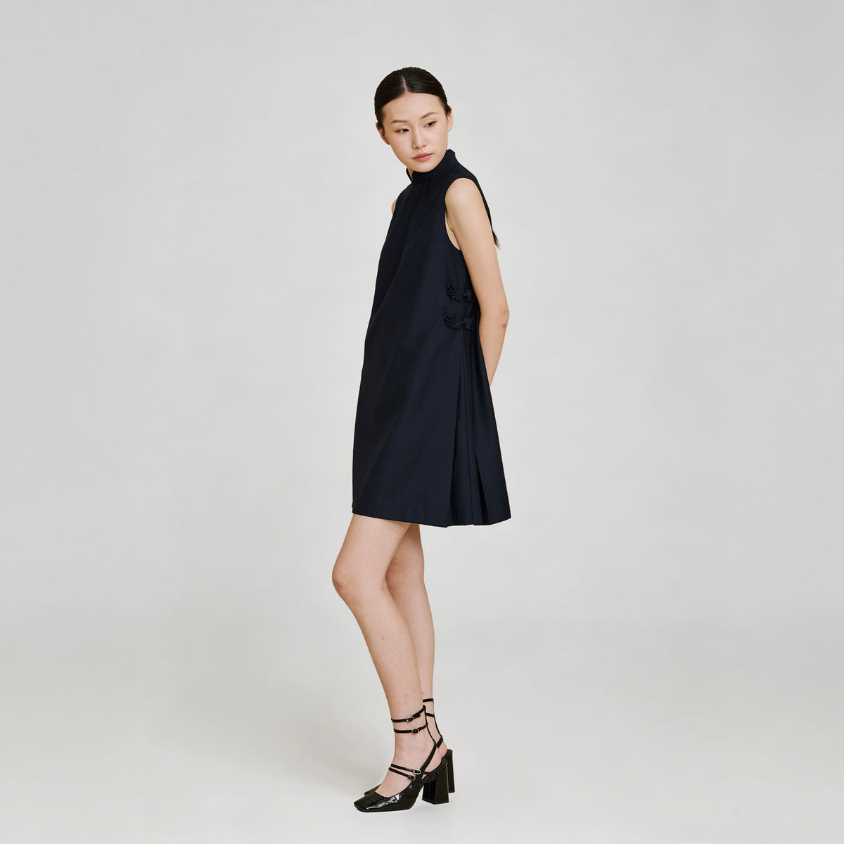 QIPOLOGY - Blue Babydoll Dress, buy at DOORS NYC