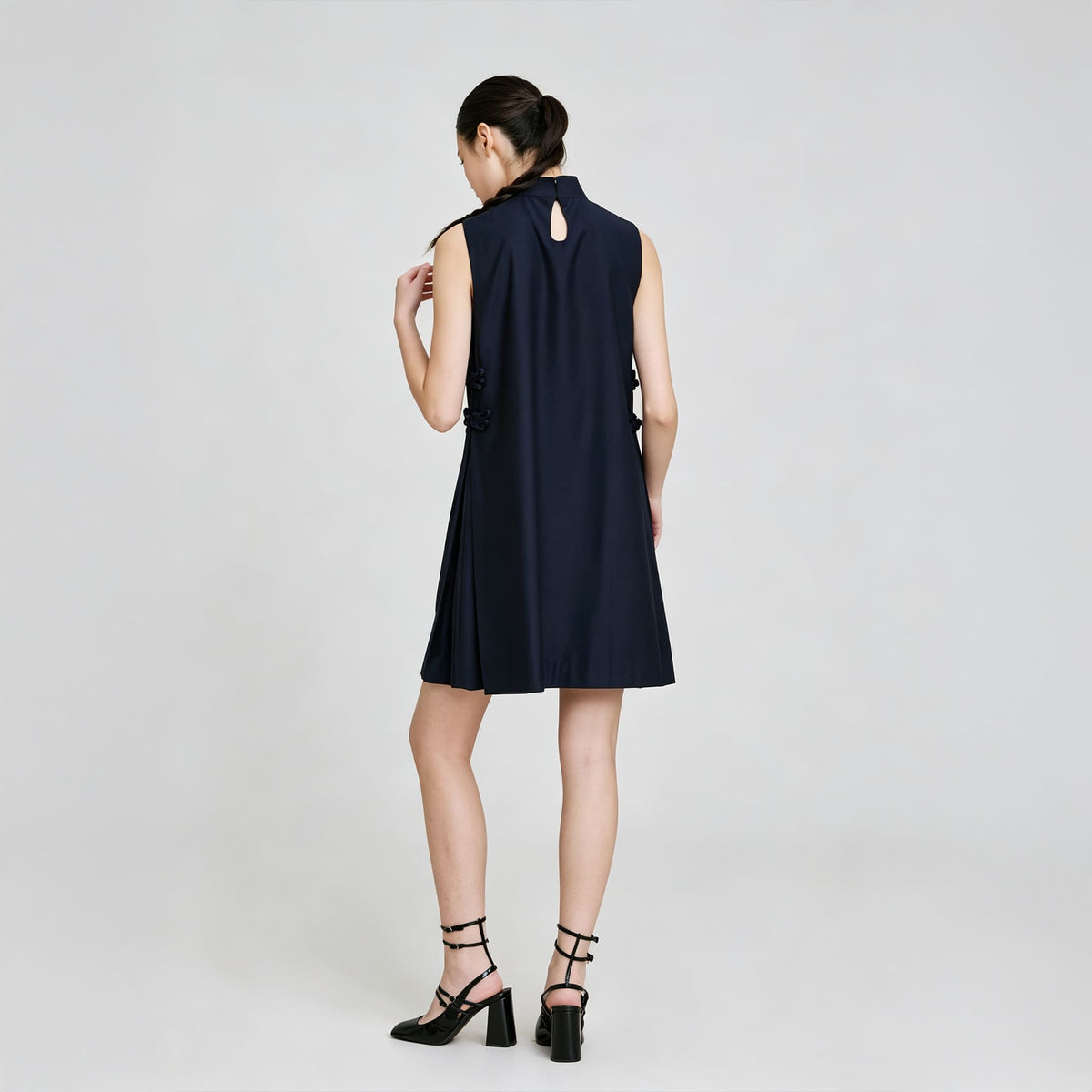 QIPOLOGY - Blue Babydoll Dress, buy at DOORS NYC