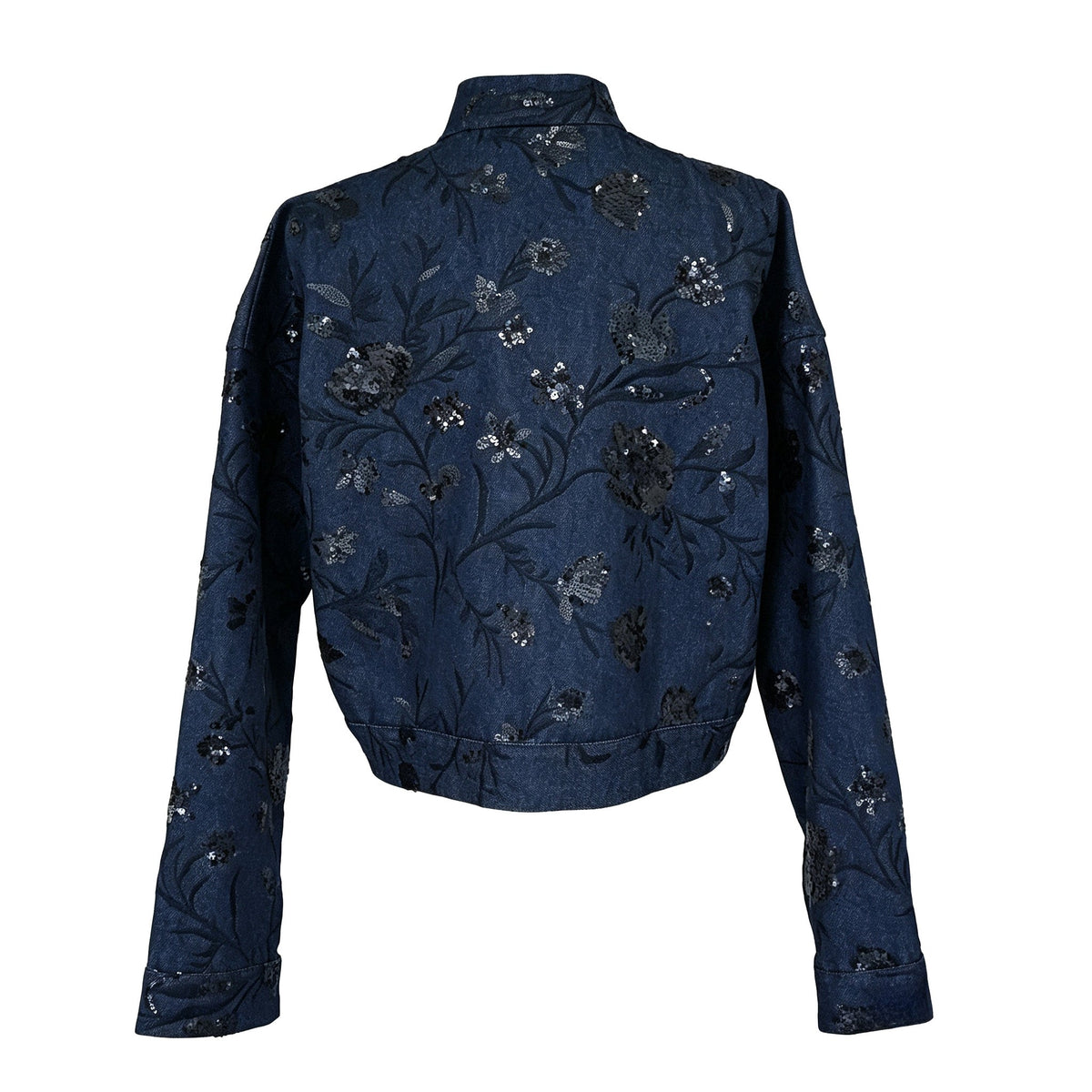 QIPOLOGY - Blue Cropped Jacket, buy at DOORS NYC
